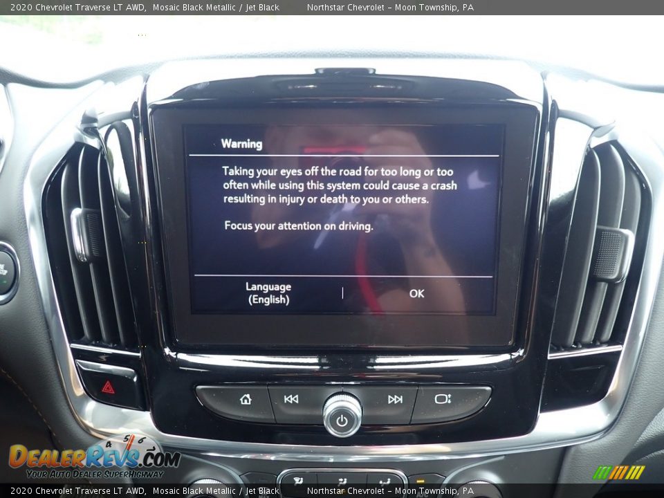 2020 Chevrolet Traverse LT AWD Mosaic Black Metallic / Jet Black Photo #16