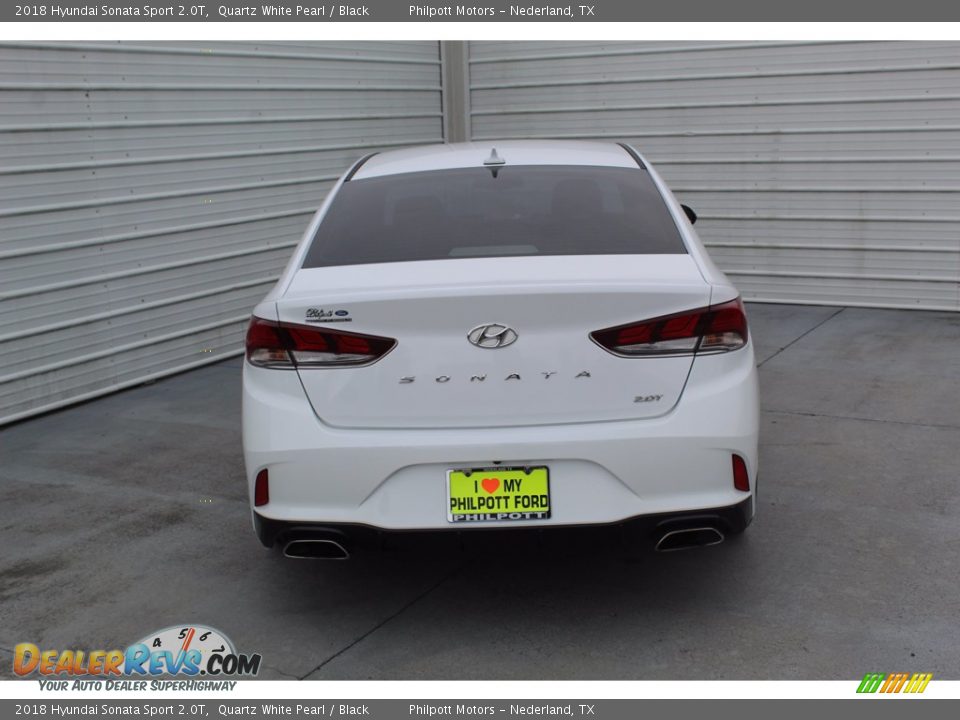 2018 Hyundai Sonata Sport 2.0T Quartz White Pearl / Black Photo #9