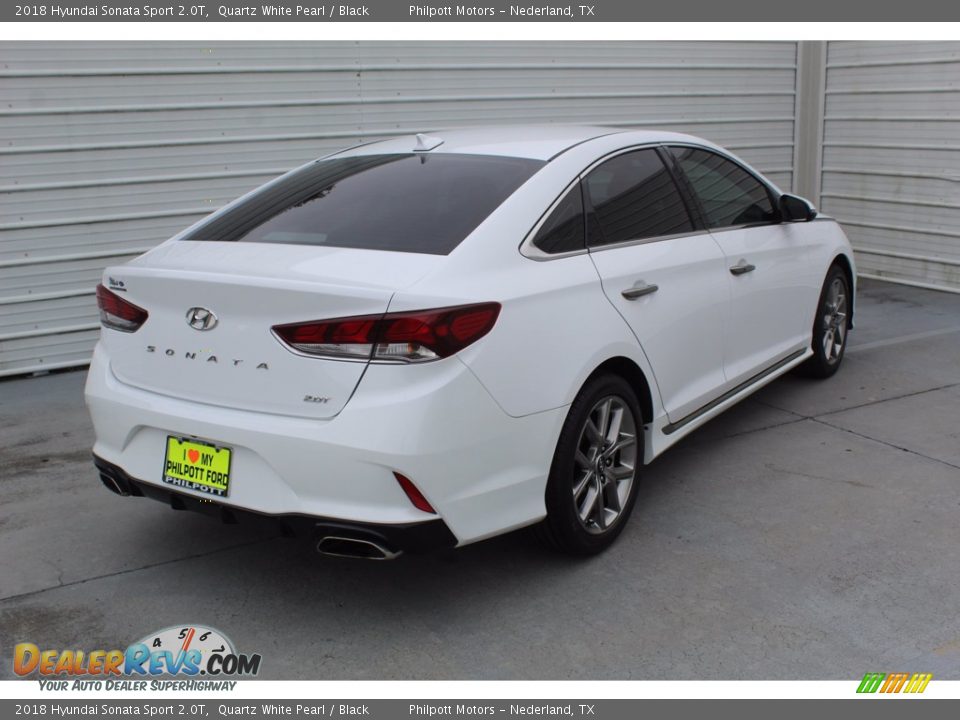 2018 Hyundai Sonata Sport 2.0T Quartz White Pearl / Black Photo #10