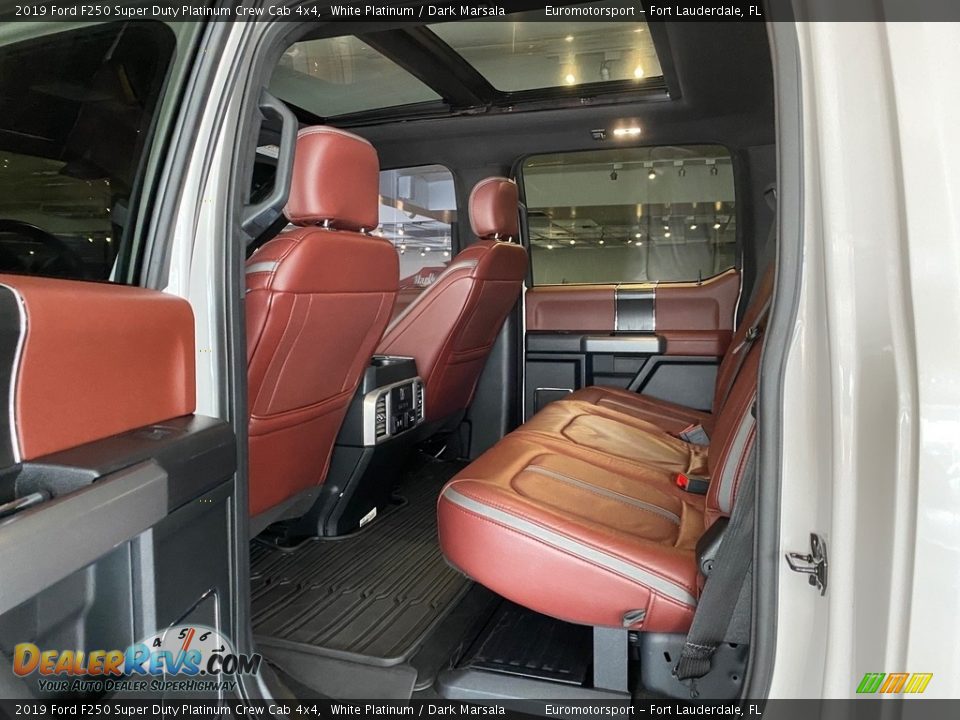 2019 Ford F250 Super Duty Platinum Crew Cab 4x4 White Platinum / Dark Marsala Photo #41