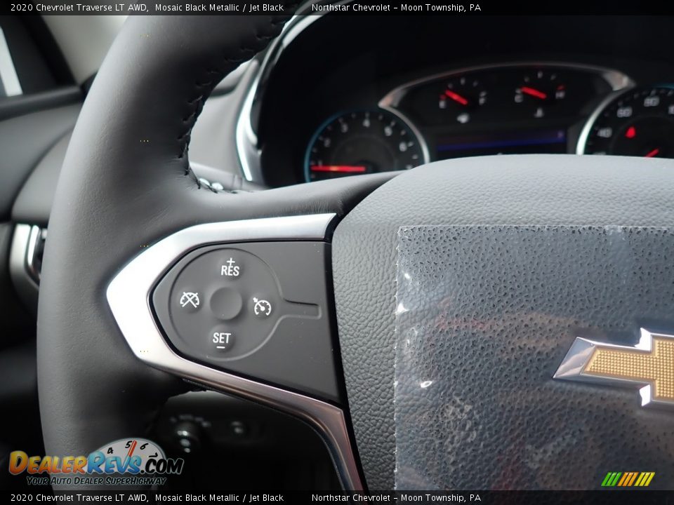 2020 Chevrolet Traverse LT AWD Mosaic Black Metallic / Jet Black Photo #20
