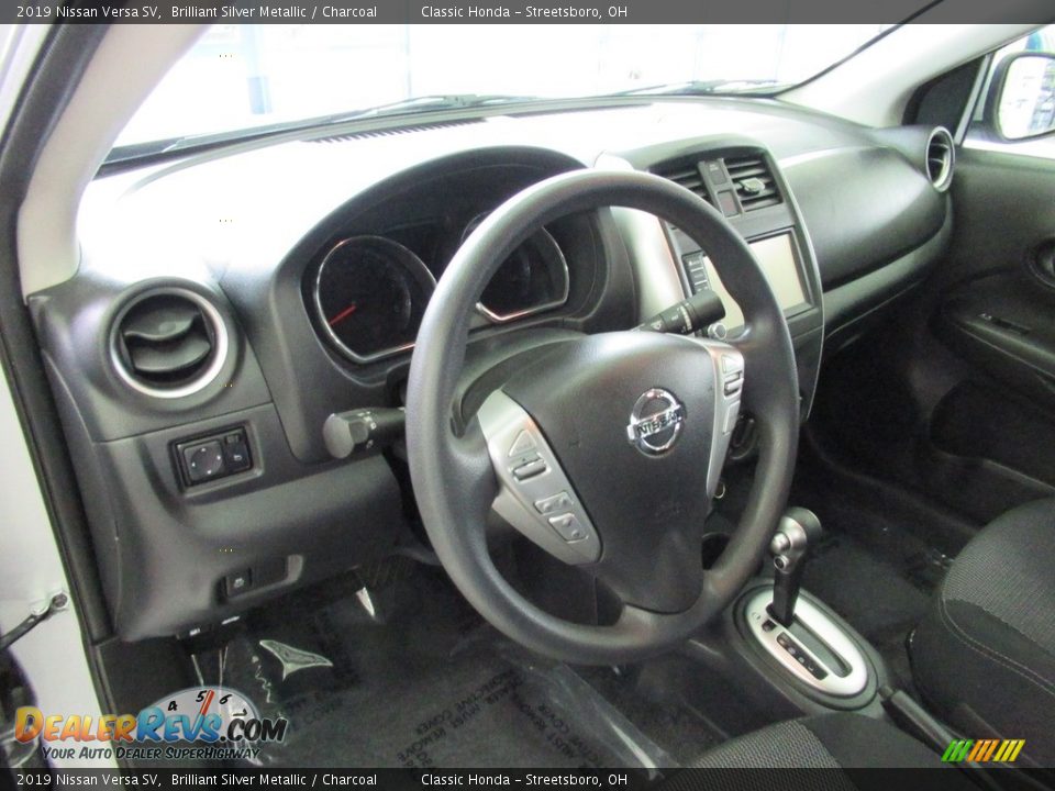 2019 Nissan Versa SV Brilliant Silver Metallic / Charcoal Photo #26