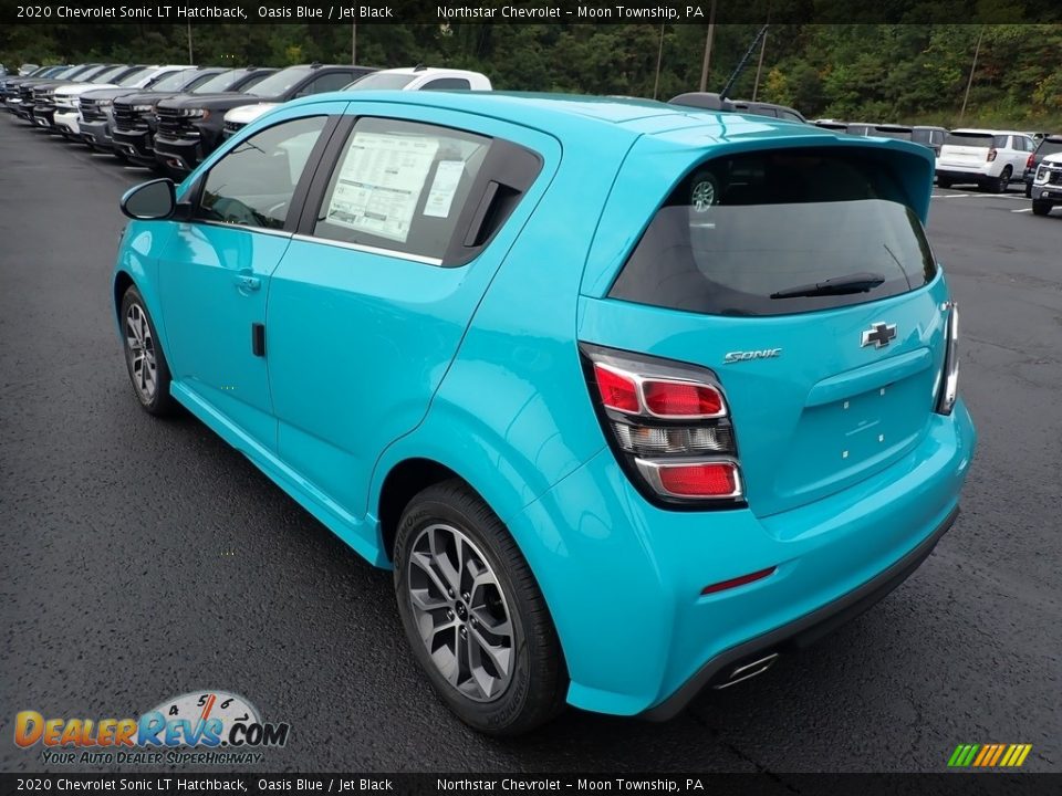 2020 Chevrolet Sonic LT Hatchback Oasis Blue / Jet Black Photo #4