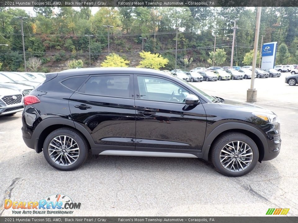2021 Hyundai Tucson SEL AWD Black Noir Pearl / Gray Photo #1
