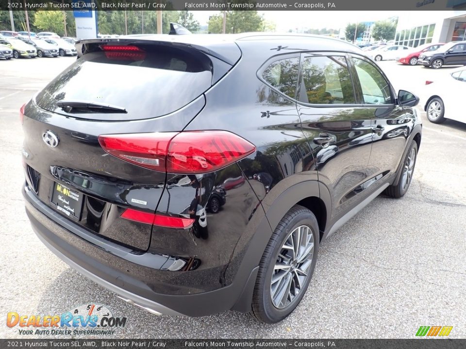 2021 Hyundai Tucson SEL AWD Black Noir Pearl / Gray Photo #2
