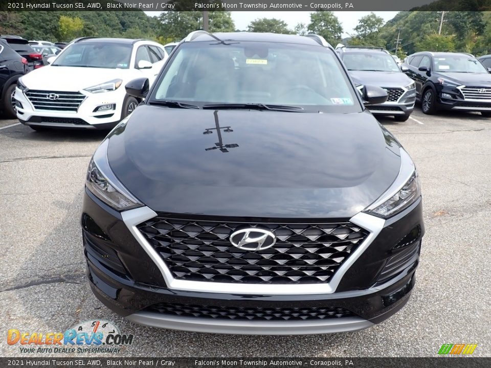 2021 Hyundai Tucson SEL AWD Black Noir Pearl / Gray Photo #4