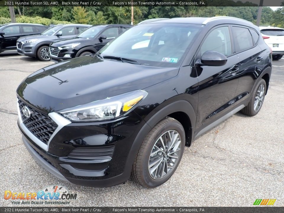 2021 Hyundai Tucson SEL AWD Black Noir Pearl / Gray Photo #5