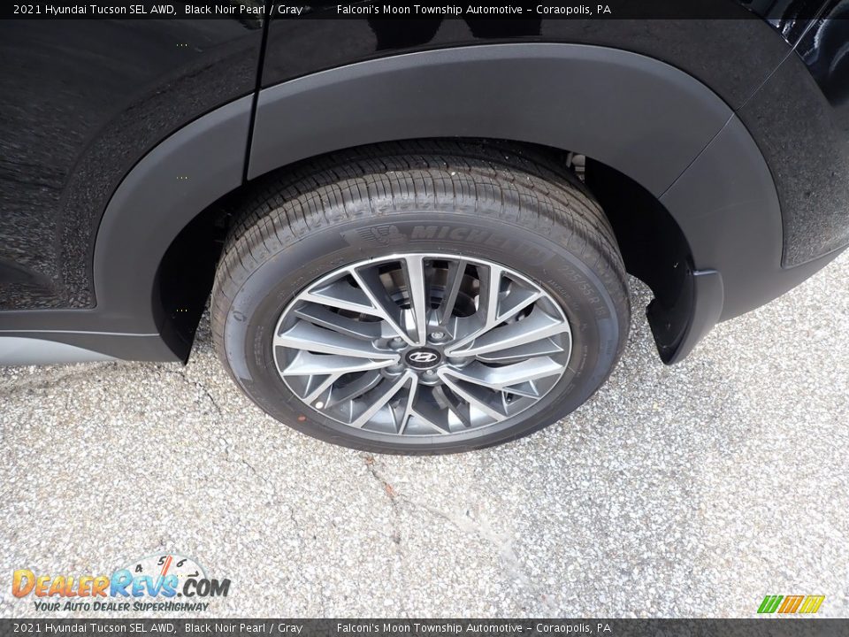 2021 Hyundai Tucson SEL AWD Black Noir Pearl / Gray Photo #7