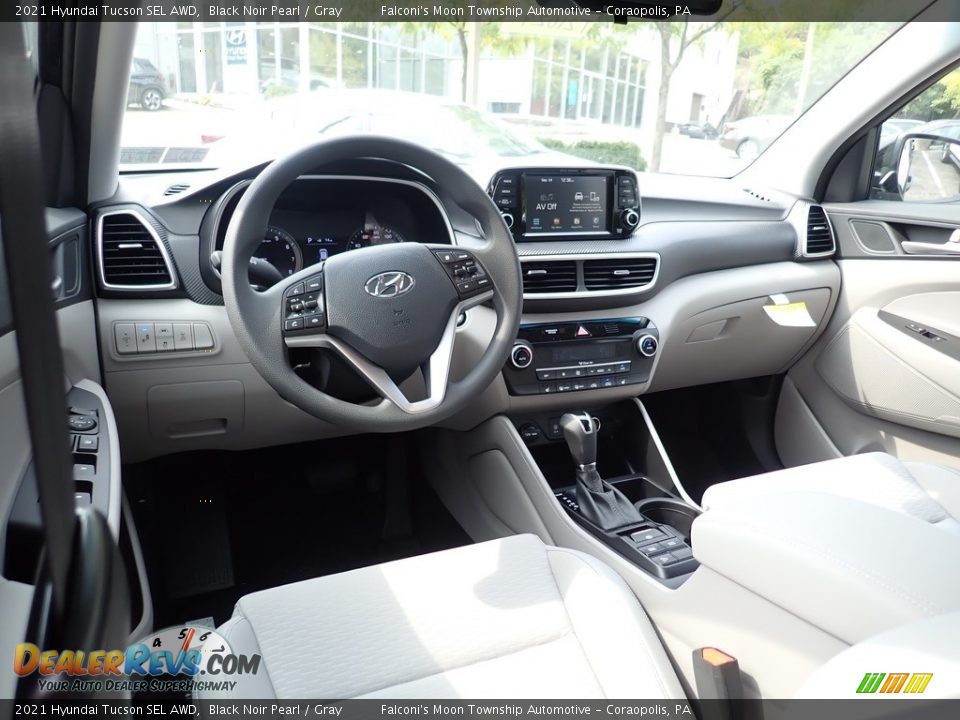 2021 Hyundai Tucson SEL AWD Black Noir Pearl / Gray Photo #9