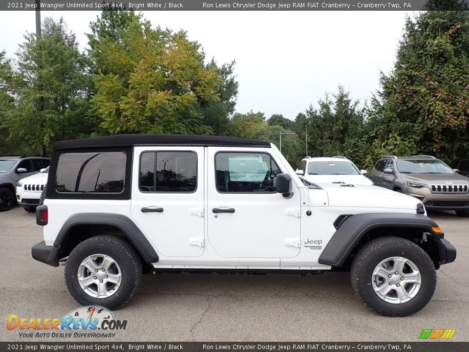 Bright White 2021 Jeep Wrangler Unlimited Sport 4x4 Photo #4