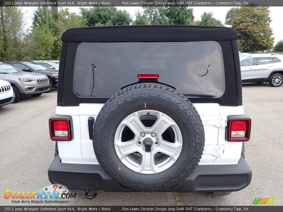 2021 Jeep Wrangler Unlimited Sport 4x4 Bright White / Black Photo #6