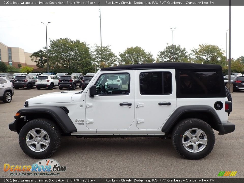 2021 Jeep Wrangler Unlimited Sport 4x4 Bright White / Black Photo #9