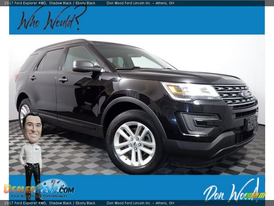 2017 Ford Explorer 4WD Shadow Black / Ebony Black Photo #1