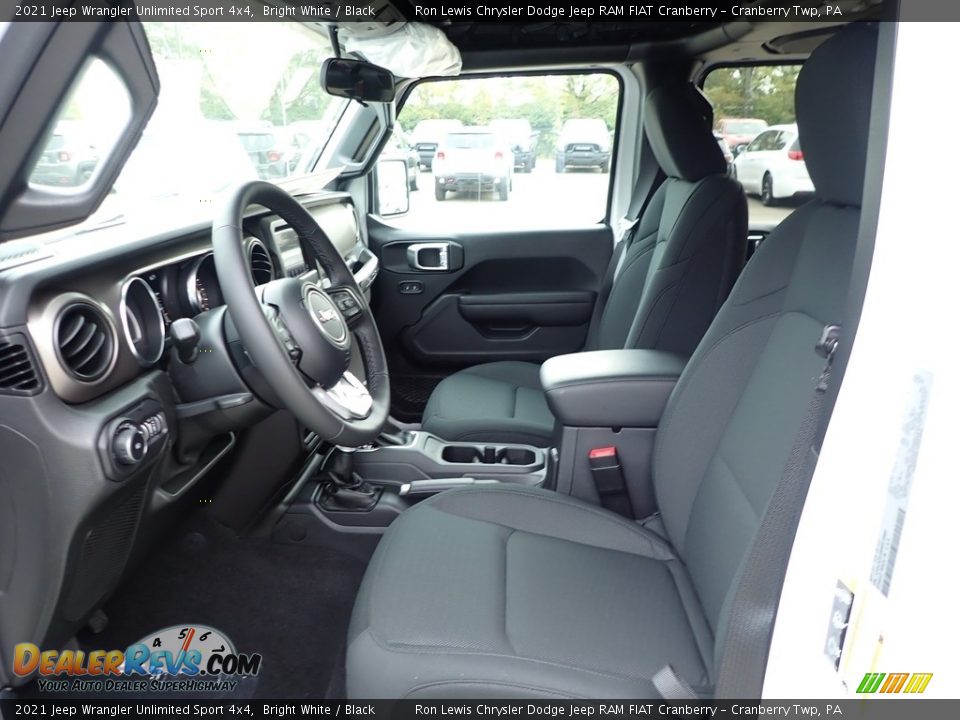 2021 Jeep Wrangler Unlimited Sport 4x4 Bright White / Black Photo #12