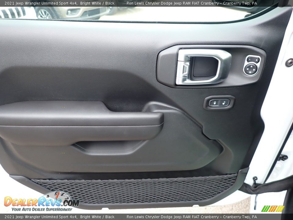 2021 Jeep Wrangler Unlimited Sport 4x4 Bright White / Black Photo #15