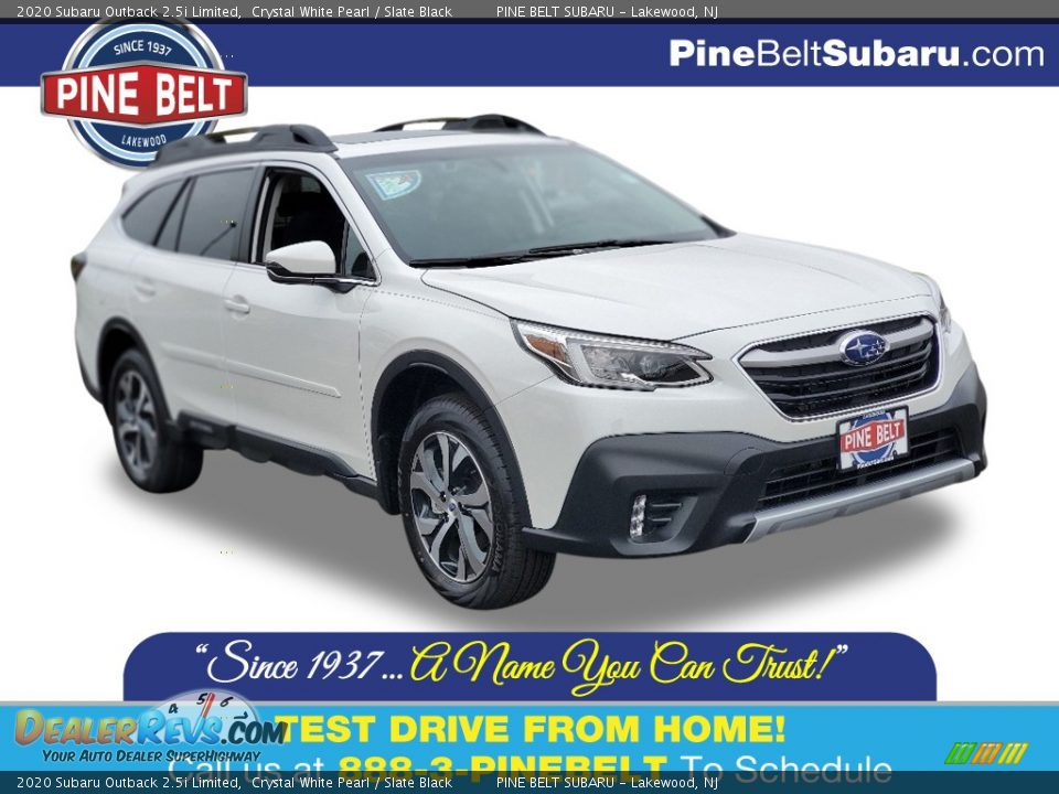 2020 Subaru Outback 2.5i Limited Crystal White Pearl / Slate Black Photo #1