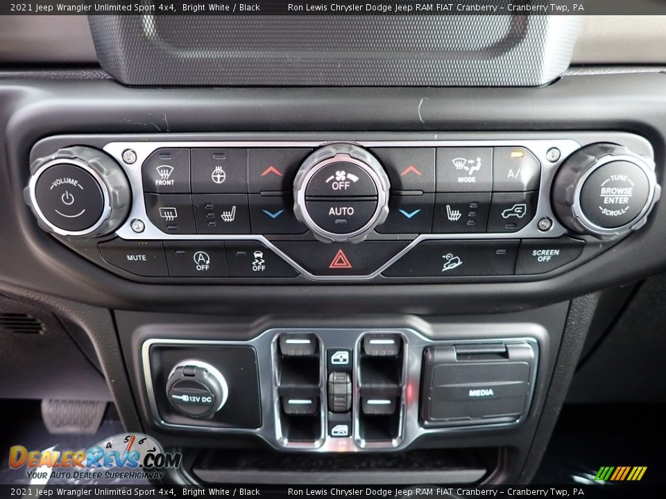 2021 Jeep Wrangler Unlimited Sport 4x4 Bright White / Black Photo #18