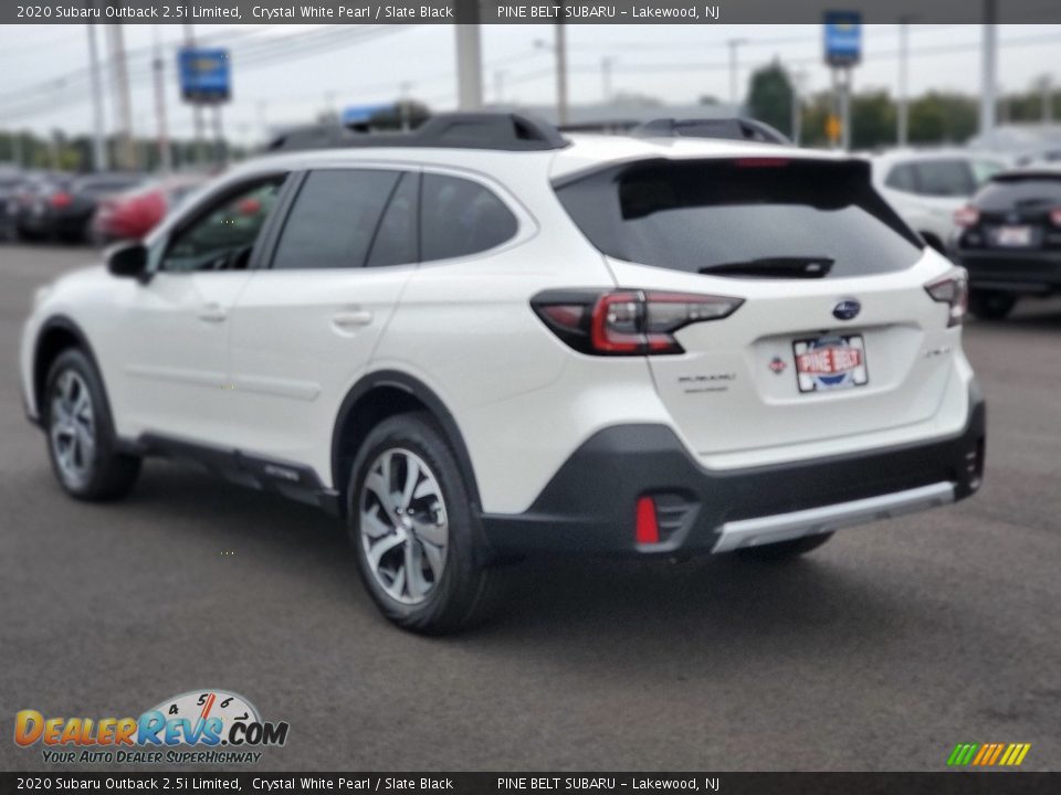 2020 Subaru Outback 2.5i Limited Crystal White Pearl / Slate Black Photo #6