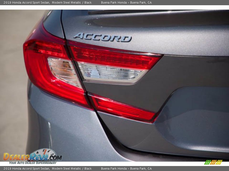 2019 Honda Accord Sport Sedan Modern Steel Metallic / Black Photo #10