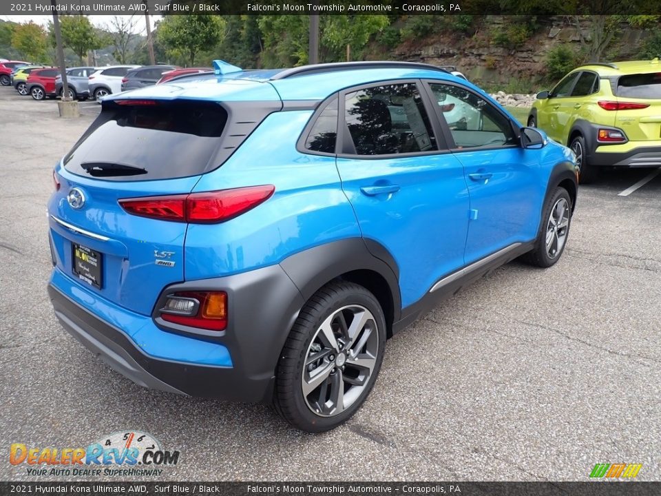 2021 Hyundai Kona Ultimate AWD Surf Blue / Black Photo #2
