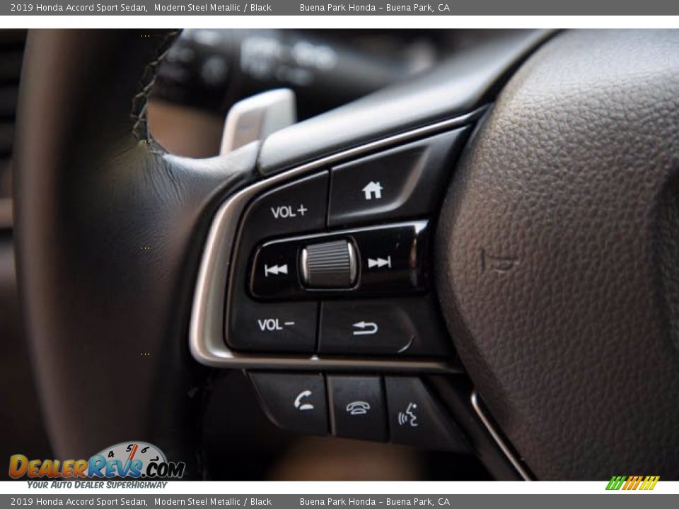 2019 Honda Accord Sport Sedan Modern Steel Metallic / Black Photo #14