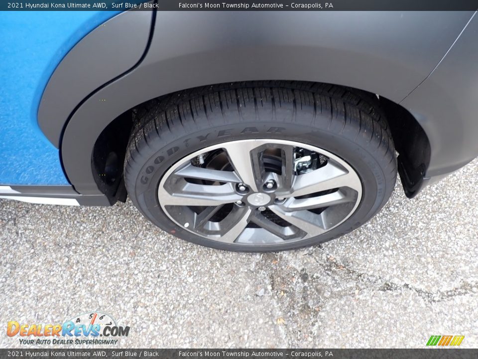 2021 Hyundai Kona Ultimate AWD Surf Blue / Black Photo #7