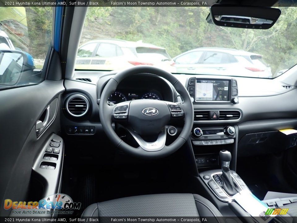 Dashboard of 2021 Hyundai Kona Ultimate AWD Photo #9