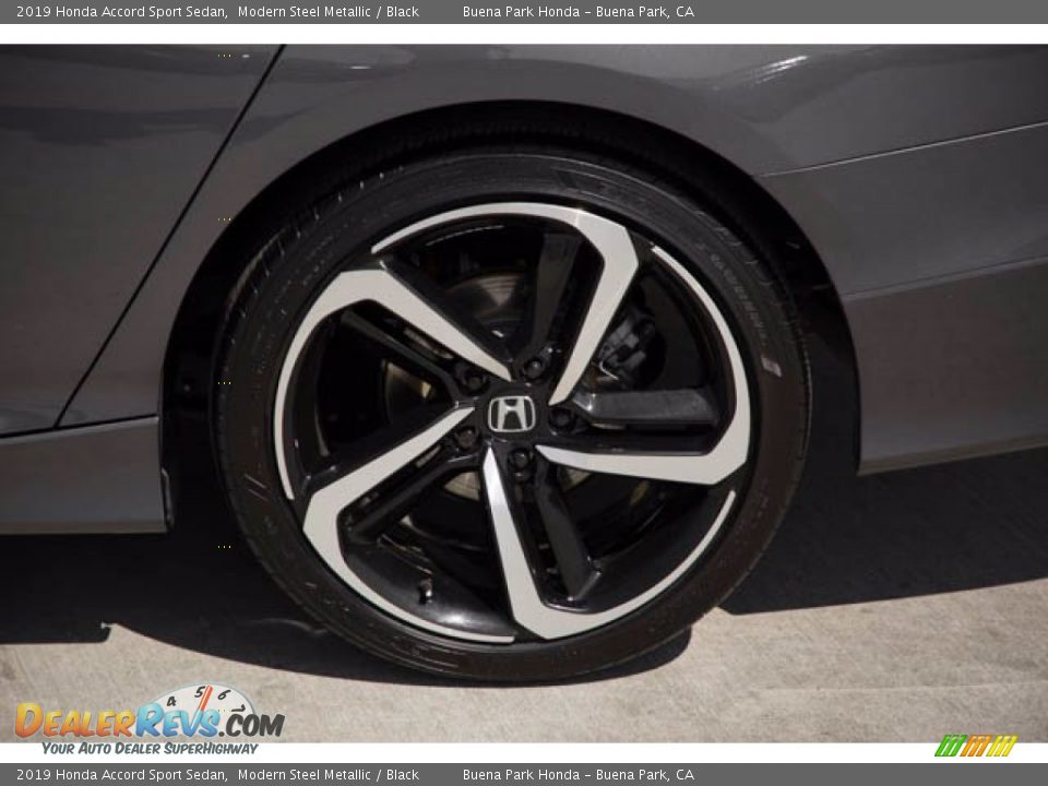 2019 Honda Accord Sport Sedan Modern Steel Metallic / Black Photo #36