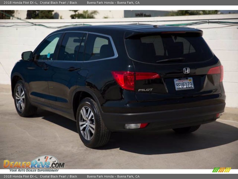 2018 Honda Pilot EX-L Crystal Black Pearl / Black Photo #2