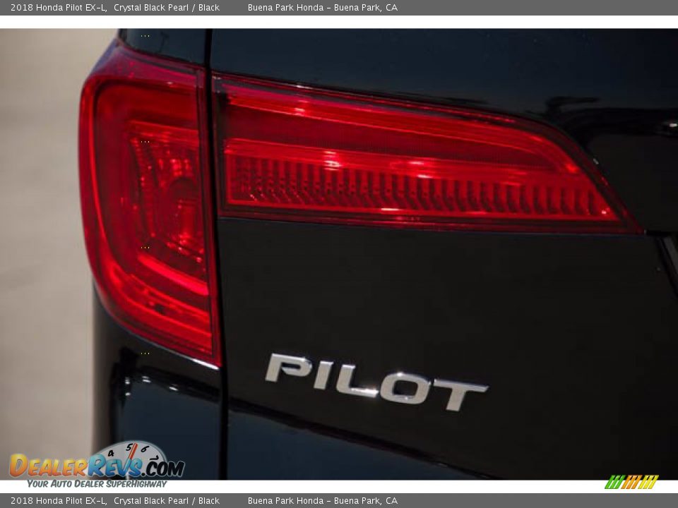 2018 Honda Pilot EX-L Crystal Black Pearl / Black Photo #10