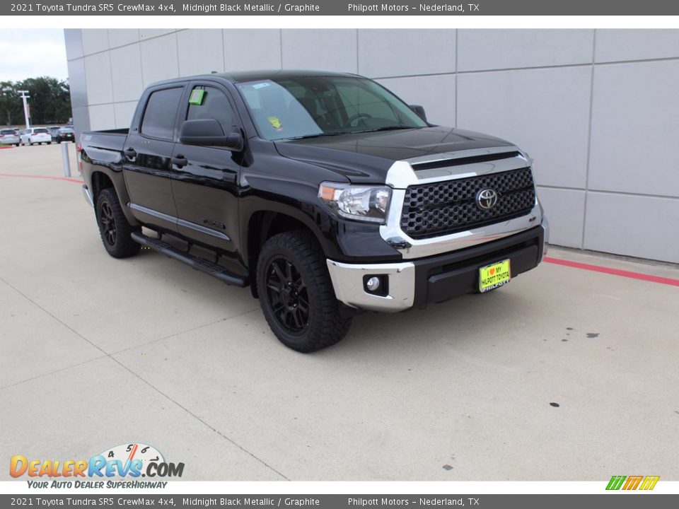 2021 Toyota Tundra SR5 CrewMax 4x4 Midnight Black Metallic / Graphite Photo #2