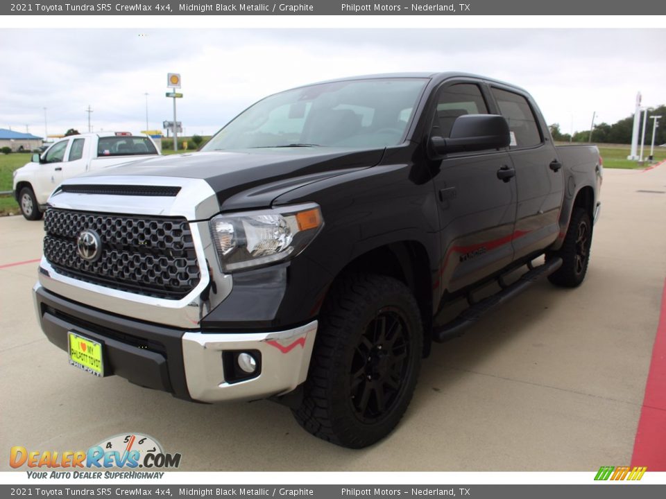 2021 Toyota Tundra SR5 CrewMax 4x4 Midnight Black Metallic / Graphite Photo #4