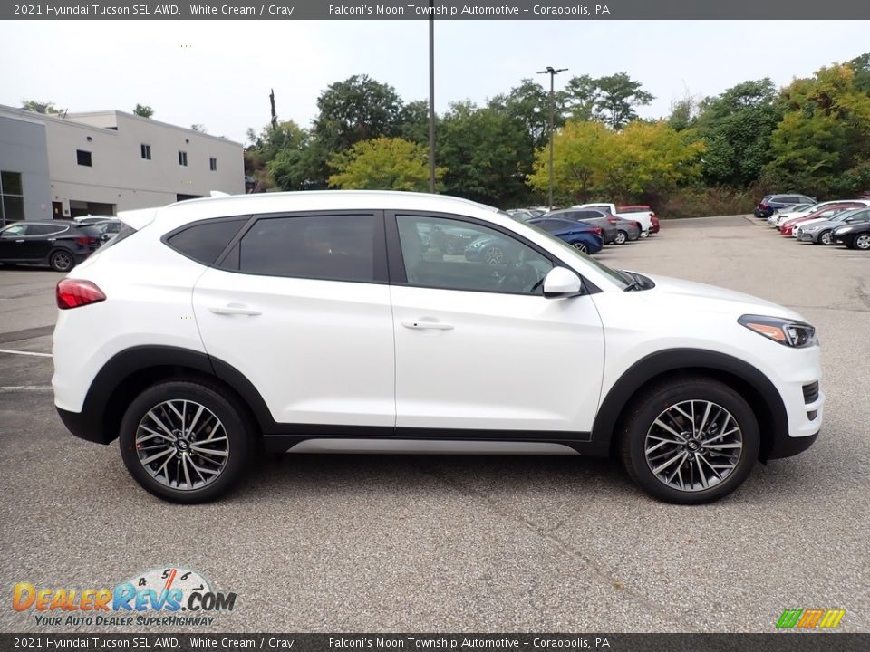 2021 Hyundai Tucson SEL AWD White Cream / Gray Photo #1