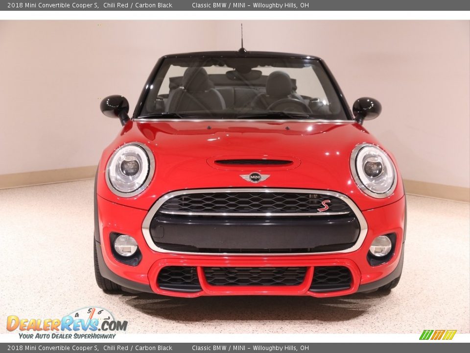 2018 Mini Convertible Cooper S Chili Red / Carbon Black Photo #3