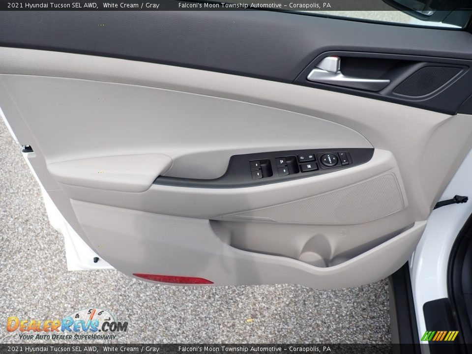 2021 Hyundai Tucson SEL AWD White Cream / Gray Photo #11