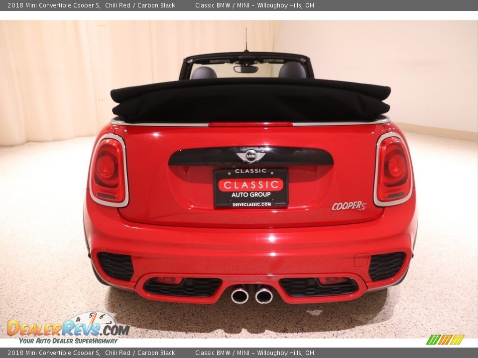 2018 Mini Convertible Cooper S Chili Red / Carbon Black Photo #19