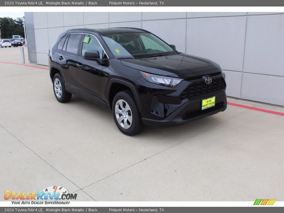 2020 Toyota RAV4 LE Midnight Black Metallic / Black Photo #2