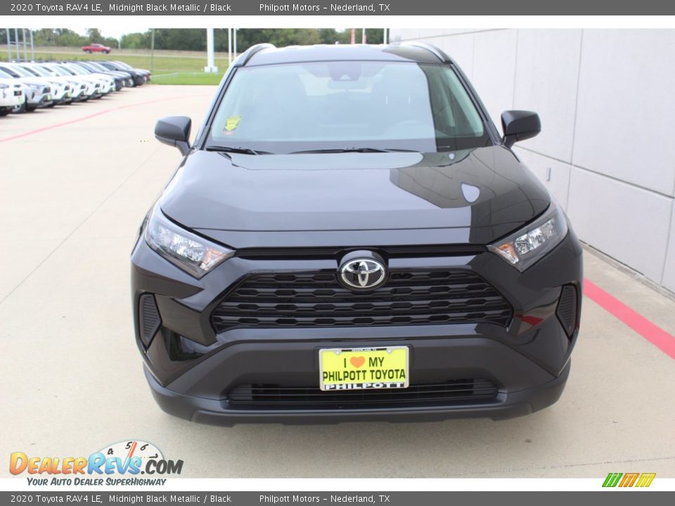 2020 Toyota RAV4 LE Midnight Black Metallic / Black Photo #3