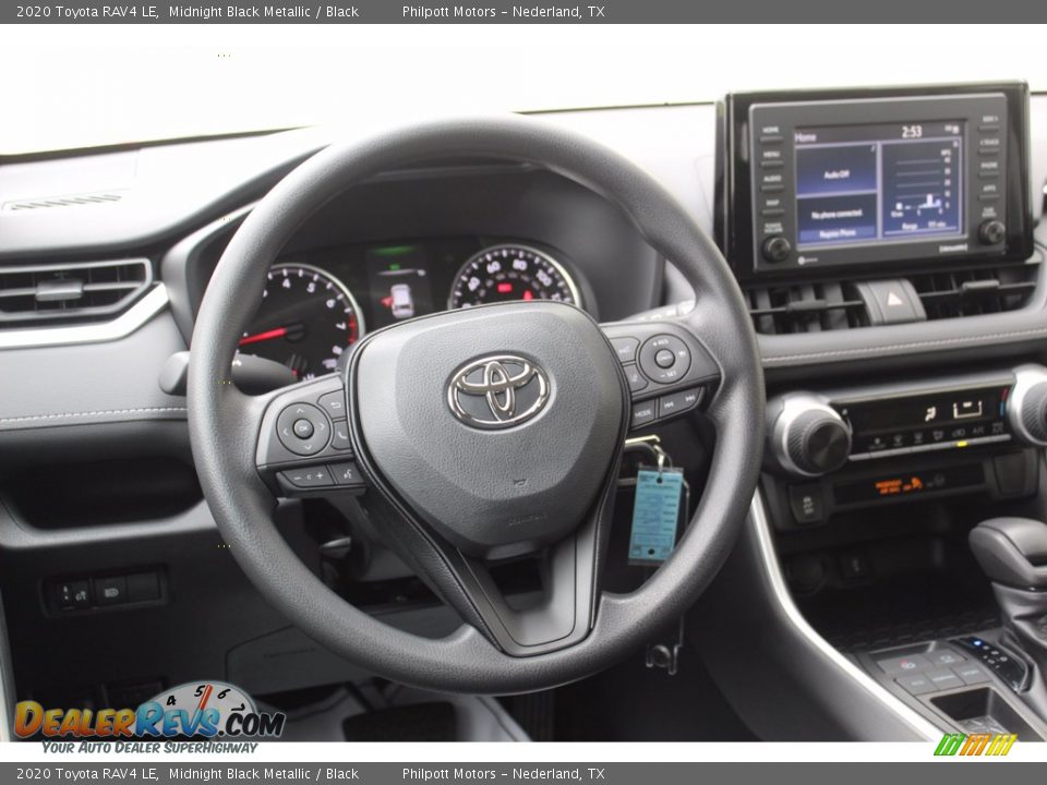 2020 Toyota RAV4 LE Midnight Black Metallic / Black Photo #21