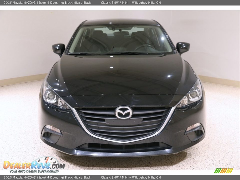 2016 Mazda MAZDA3 i Sport 4 Door Jet Black Mica / Black Photo #2