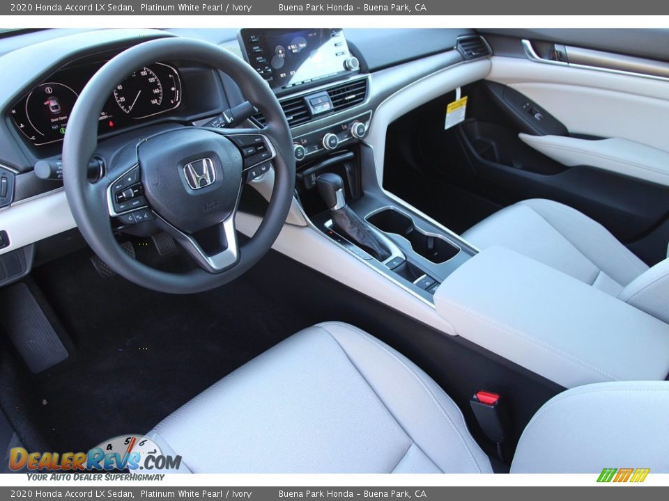 2020 Honda Accord LX Sedan Platinum White Pearl / Ivory Photo #8