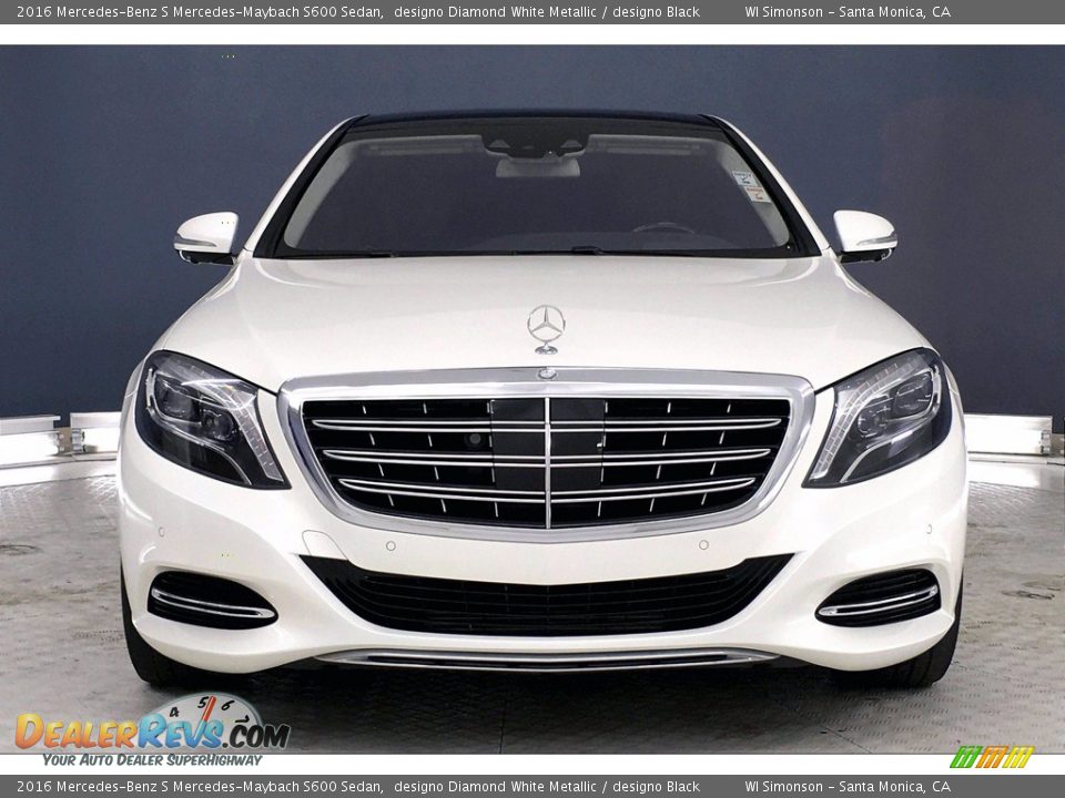 designo Diamond White Metallic 2016 Mercedes-Benz S Mercedes-Maybach S600 Sedan Photo #2