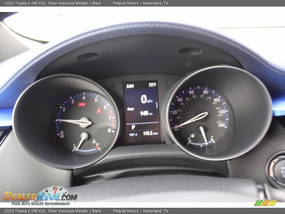 2020 Toyota C-HR XLE Silver Knockout Metallic / Black Photo #13