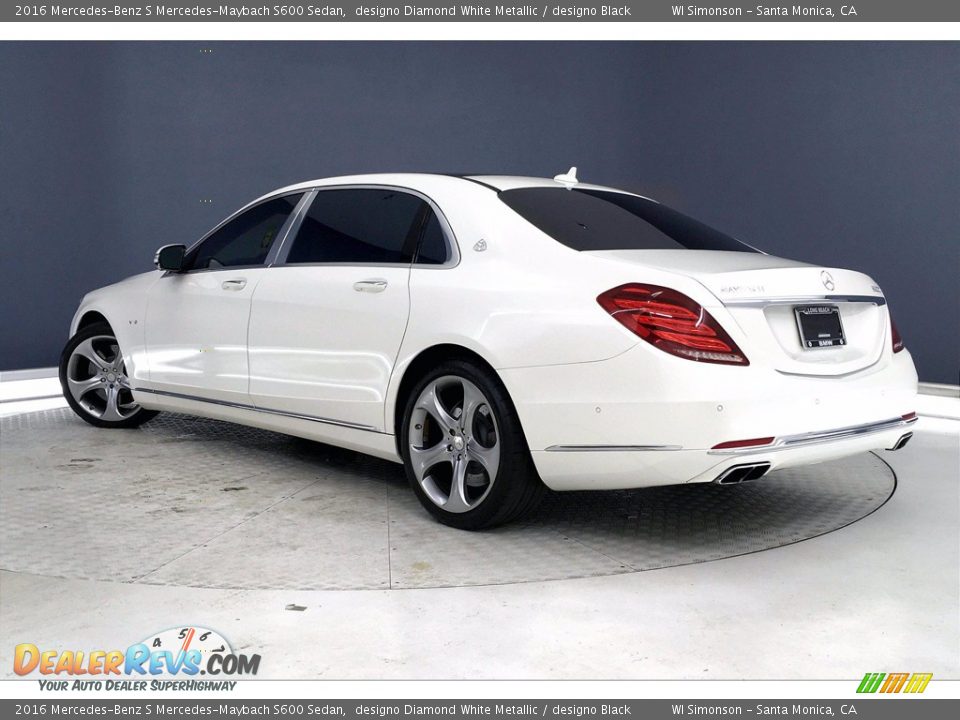 designo Diamond White Metallic 2016 Mercedes-Benz S Mercedes-Maybach S600 Sedan Photo #10