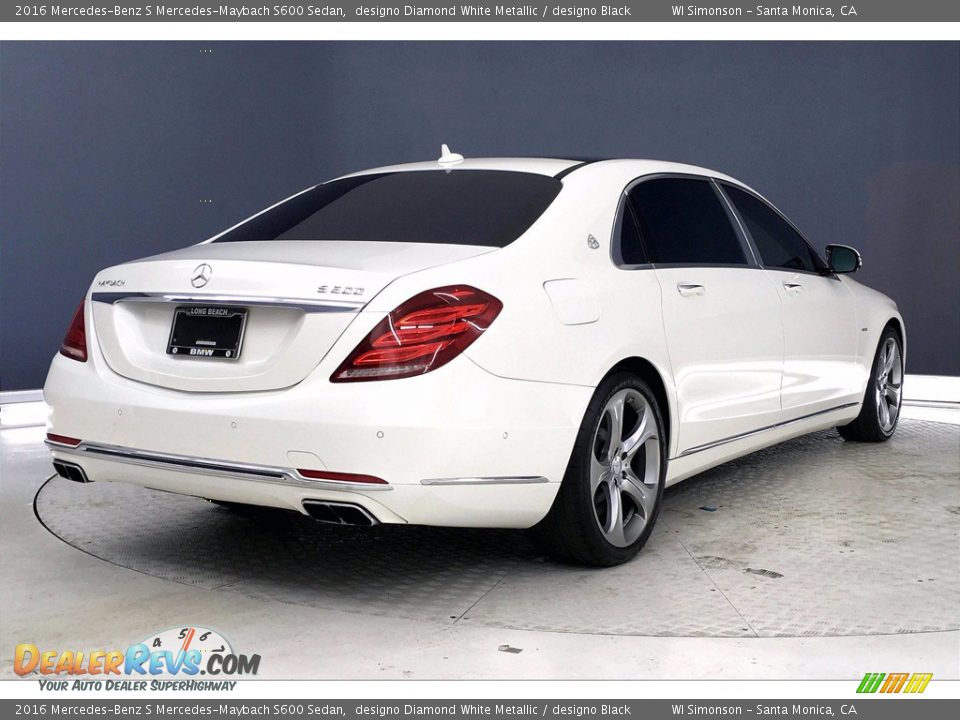 designo Diamond White Metallic 2016 Mercedes-Benz S Mercedes-Maybach S600 Sedan Photo #13