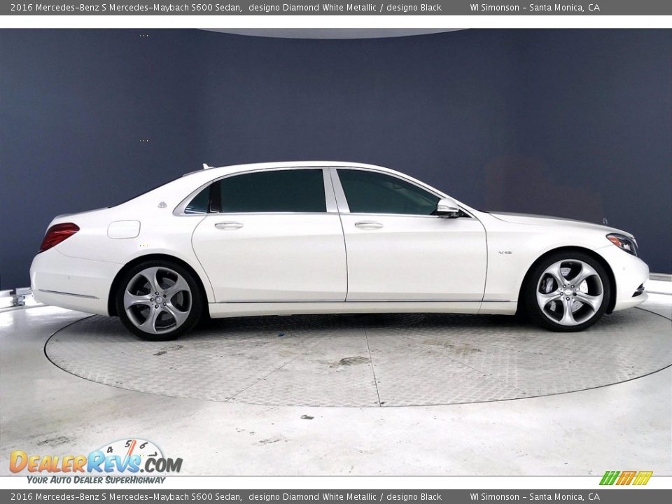 designo Diamond White Metallic 2016 Mercedes-Benz S Mercedes-Maybach S600 Sedan Photo #14