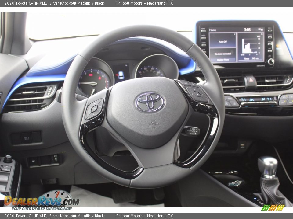 2020 Toyota C-HR XLE Silver Knockout Metallic / Black Photo #22