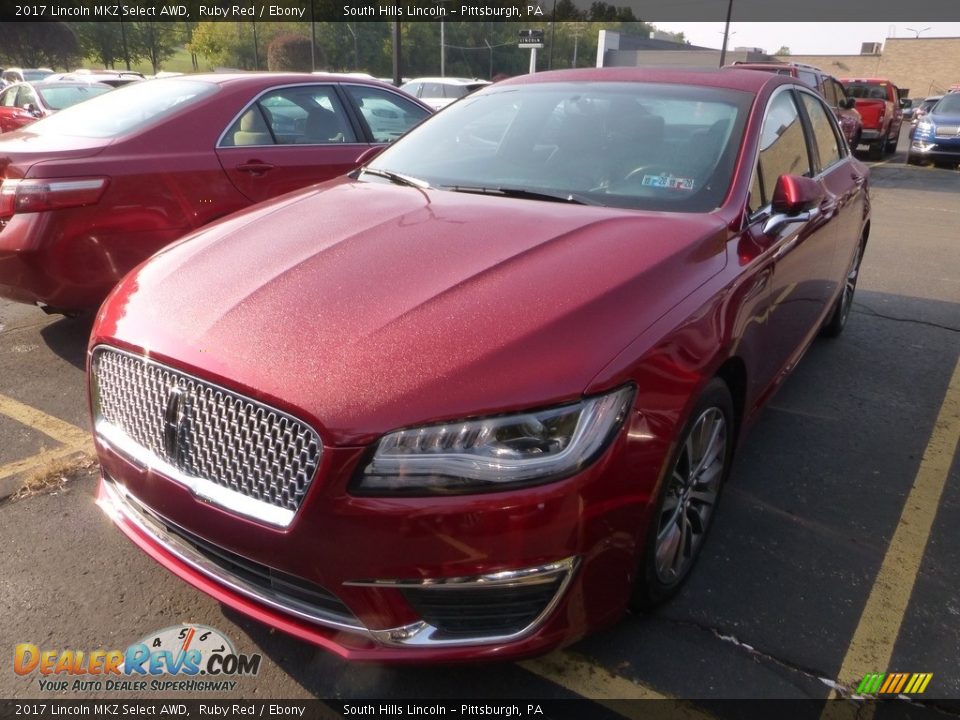 2017 Lincoln MKZ Select AWD Ruby Red / Ebony Photo #1