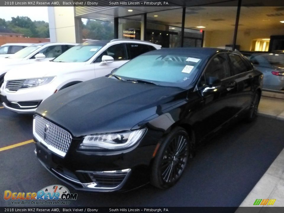 2018 Lincoln MKZ Reserve AWD Black Velvet / Ebony Photo #1