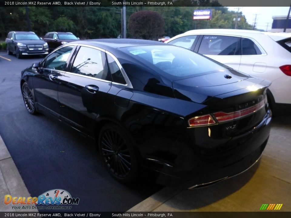 2018 Lincoln MKZ Reserve AWD Black Velvet / Ebony Photo #2